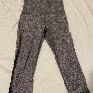 lululemon athletica Gray Patterned Leggings